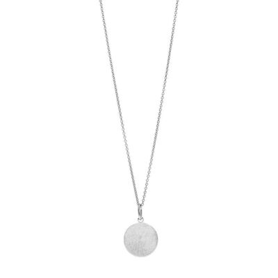 Necklace plate 14mm, 50cm long, 925 sterling silver