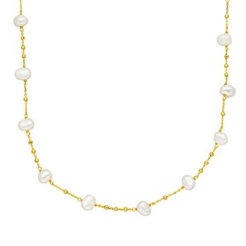 Collier perle, or jaune 1