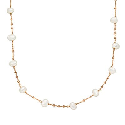 Necklace pearl, rose gold