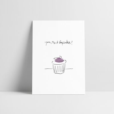 Postcard: Cupcake
