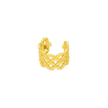 Grille d'Earcuff, plaquée or jaune 18 carats 3