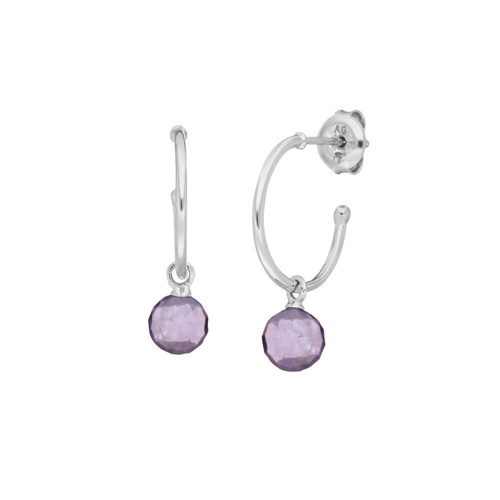 Creole Flying Gem, Amethyst, 925 Sterlingsilber