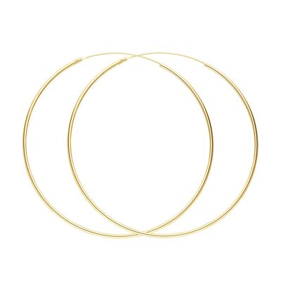 Creole Pure, 50mm, 18K yellow gold plated