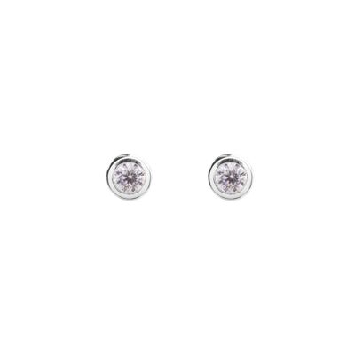Pure ear studs, 925 sterling silver