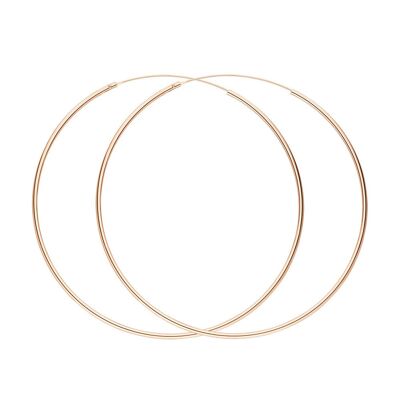 Creole Pure, 50mm, 18K rose gold plated