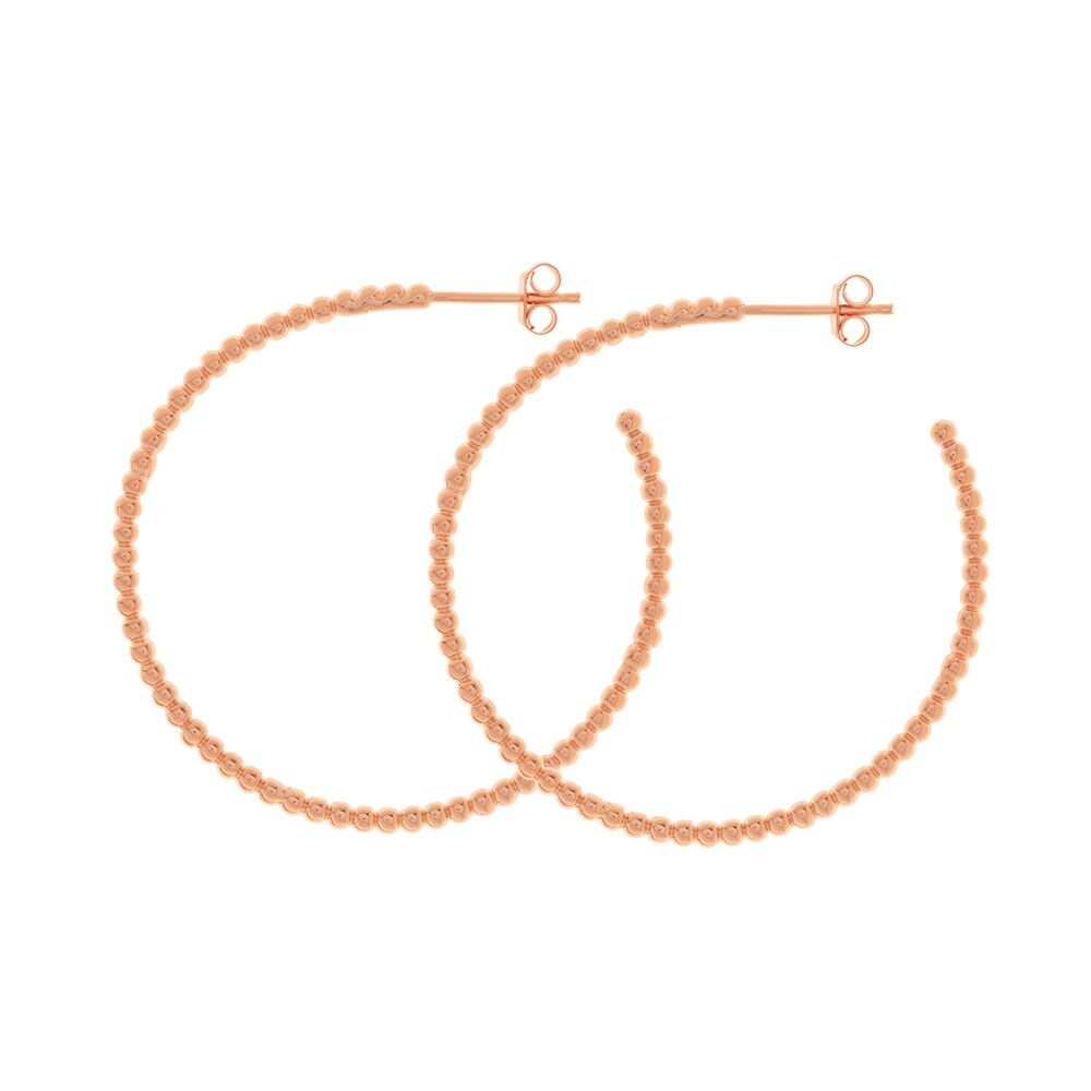 Creole Kugelring, 18 K Rosegold vergoldet