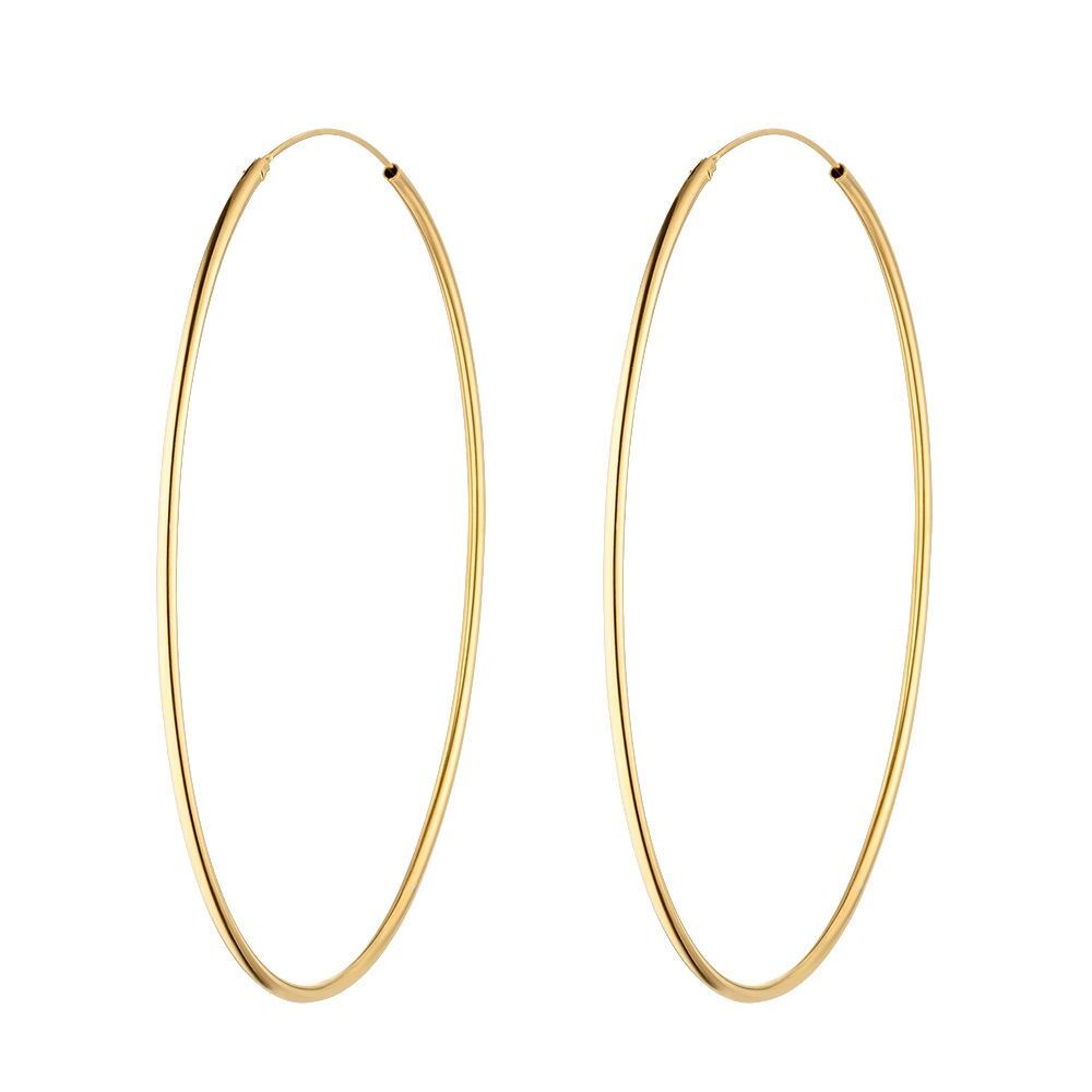 Creole Pure, 70mm, 18K Gelbgold vergoldet