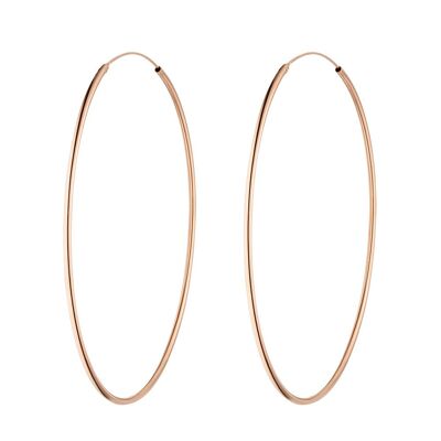 Creole Pure, 70mm, 18K rose gold plated