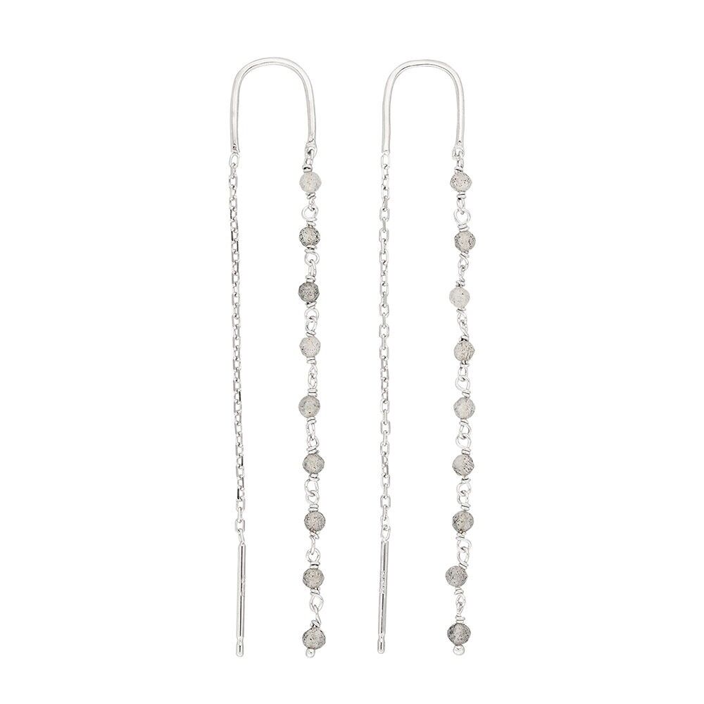 Ohrhänger Rainbow, Labradorit, 925 Sterlingsilber