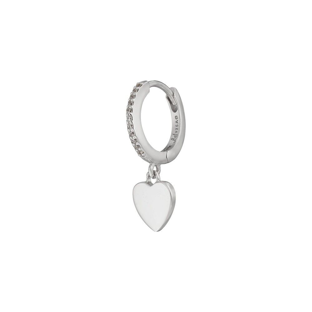 CORAZÓN criollo único/zirconia, plata de ley 925