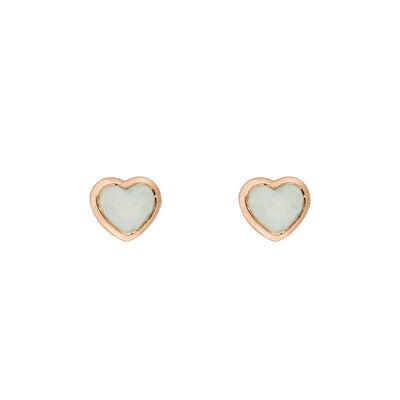 Stud Earrings Valentine, Rose Gold