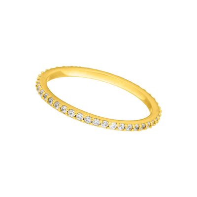 Memory ring, 18 k yellow gold plated