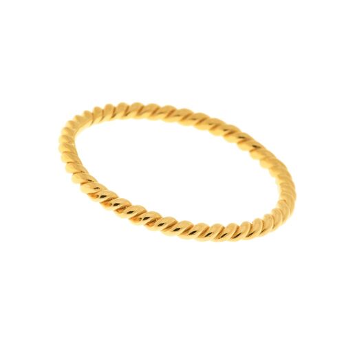 Twist Ring, 18 K Gelbgold vergoldet