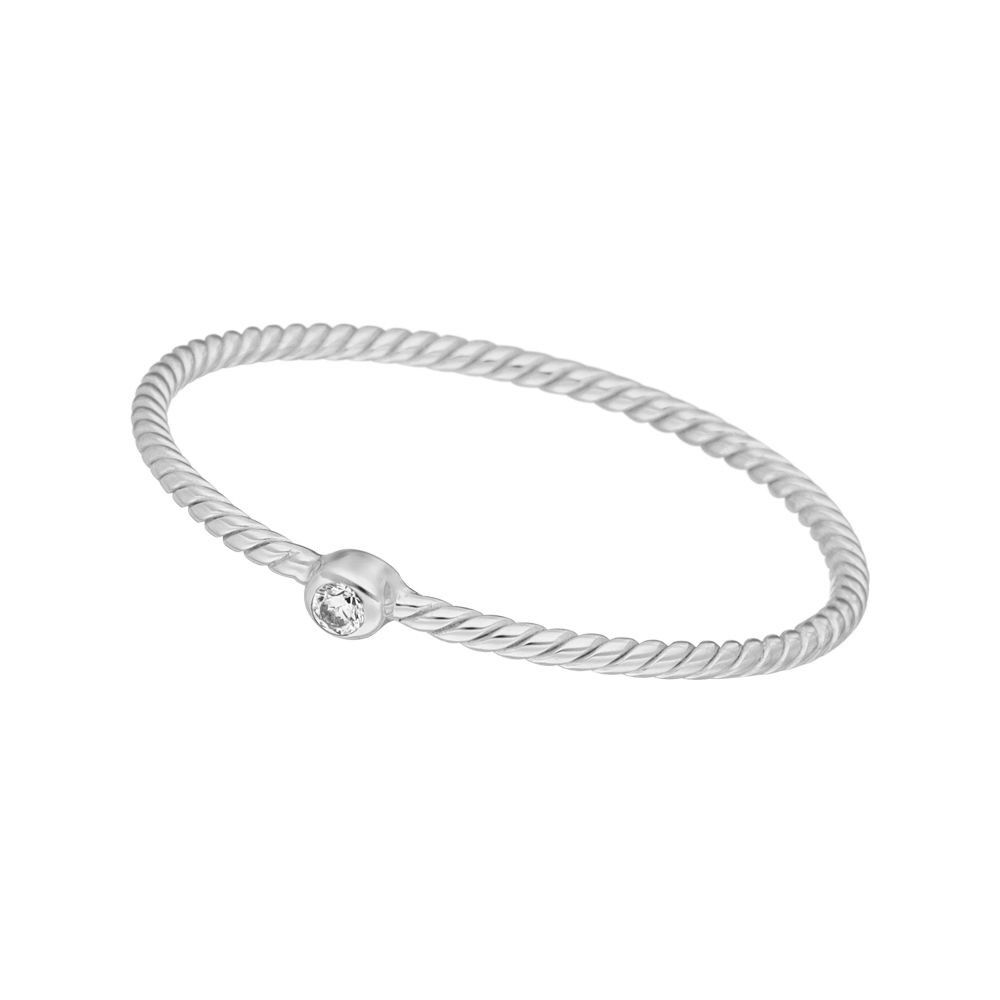 Ring 1 Zirkonia, 925 Sterlingsilber