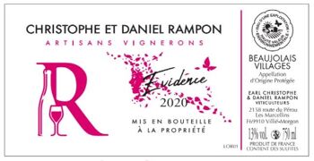 "Evidence" Beaujolais Villages Rosé 2023 2