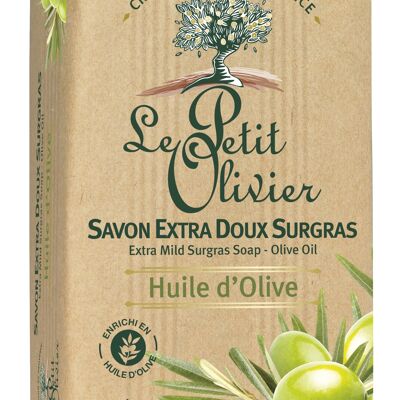 Extra Milde Surgras Festseife - Olivenöl - Pflanzliche Seifenbasis - Angereichert mit Olivenöl