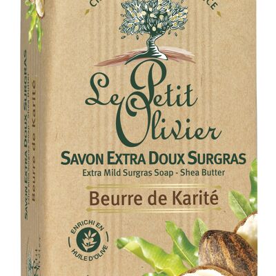 Sapone Solido Surgras Extra Delicato - Burro di Karité - Base di sapone vegetale - Arricchito con Olio di Oliva