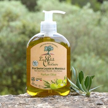 Pur Savon Liquide de Marseille - Parfum Olive de la Région de Grasse - 95% d'Origine Naturelle 2