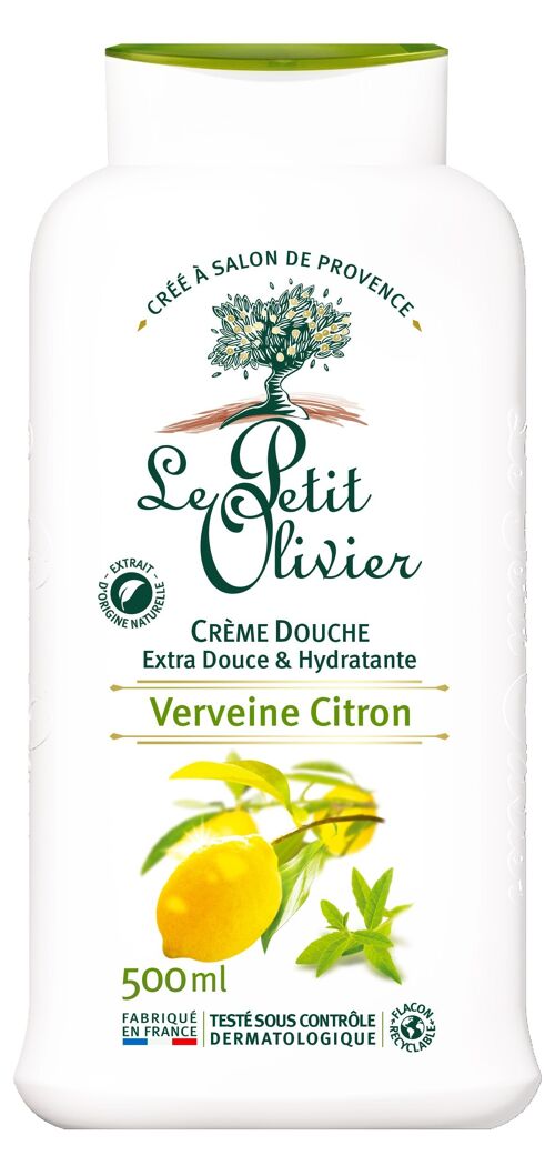 Crème Douche Hydratante - Verveine Citron - PH Neutre Pour La Peau - Sans Savon, Sans Colorant