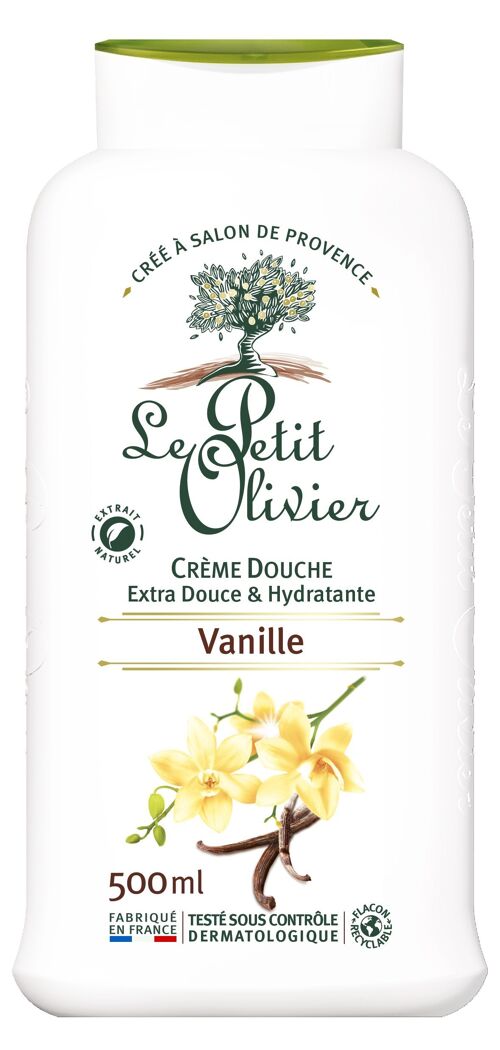 Crème Douche Hydratante - Vanille - PH Neutre Pour La Peau - Sans Savon, Sans Colorant