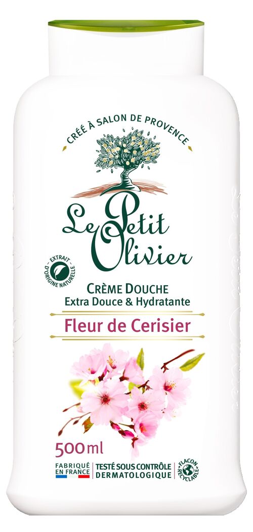 Crème Douche Hydratante - Fleur de Cerisier - PH Neutre Pour La Peau - Sans Savon, Sans Colorant
