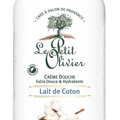 Crème Douche Extra Douce & Hydratante - Lait de Coton - PH Neutre Pour La Peau - Sans Savon, Sans Colorant