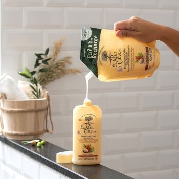 Shampooing Crème Soin Nutrition - Nourrit, Répare & Protège - Cheveux Secs ou Abîmés - Huiles d'Olive, Karité, Argan - Sans Silicone, Sans Sulfate 3
