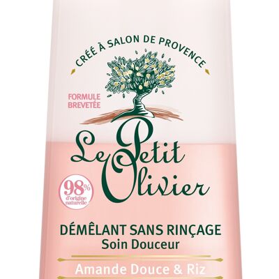Démêlant Sans Rinçage Soin Douceur - Démêle & Adoucit - Cheveux Normaux - Amande Douce & Crème de Riz - Sans Silicone