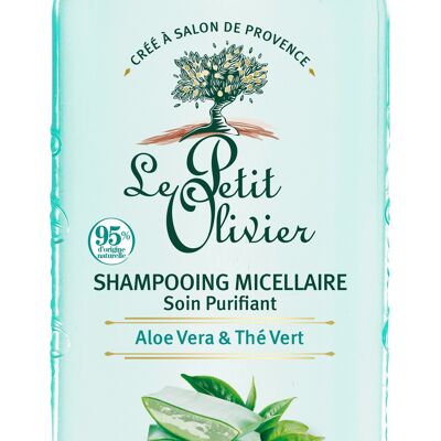 Purifying Care Micellar Shampoo - Purifies & Lightens - Normal to Oily Hair - Aloe Vera & Green Tea - Silicone Free, Sulfate Free