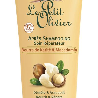 Après-Shampooing Soin Réparateur - Nourrit & Répare - Cheveux très Secs ou Frisés - Beurre de Karité & Macadamia - Sans Silicone