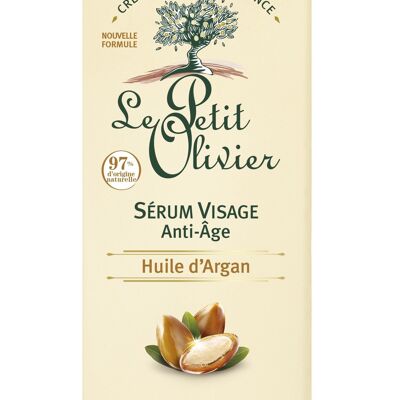 Sérum Visage Anti-Âge - Lisse & Raffermit - Tous Types de Peaux - Huile d'Argan - 97% d'Origine Naturelle - Sans Silicone