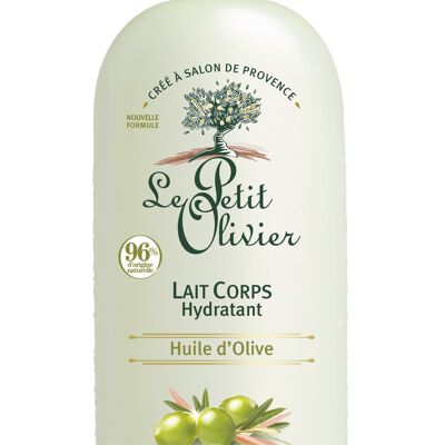 Lait Corps Hydratant - Hydrate & Adoucit - Peaux Normales à Sèches - Huile d'Olive - 96% d'Origine Naturelle - Sans Silicone