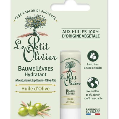 Baume Lèvres Hydratant - Lèvres Sèches et Sensibles - Huile d'Olive - Enrichi en Beurre de Karité - Huiles 100% d'Origine Végétale