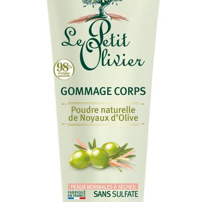 Gommage Corps - Exfolie - Lisse & Adoucit - Peaux Normales à Sèches - Poudre naturelle de Noyaux d'Olive - 98% d'Origine Naturelle - Sans Sulfate