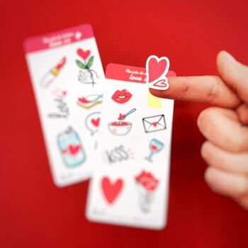 STICKERS LOVE • 2 feuillets 2