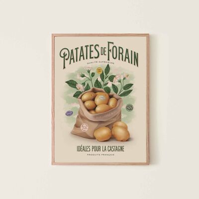 Affiche - Patates de forain - 50x70cm