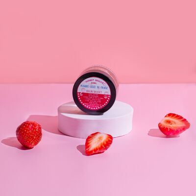 Maschera viso alla gelatina di fragole