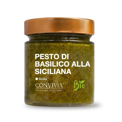 Pesto de basilic sicilien bio 190g