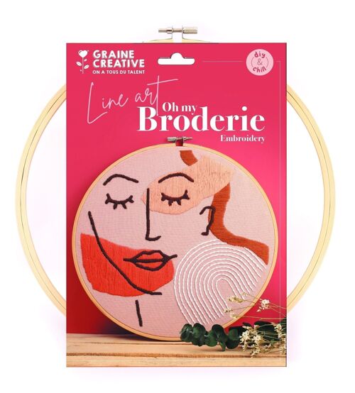 KIT BRODERIE VISAGE LINE ART 280 x 290 x 20 mm