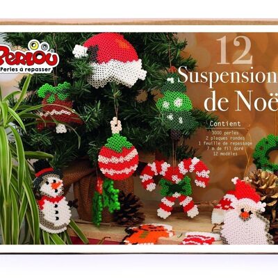 PERLOU BOX 12 CHRISTMAS HANGERS 3000 PEARLS