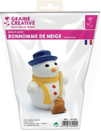 MOULE LATEX BONHOMME DE NEIGE 5