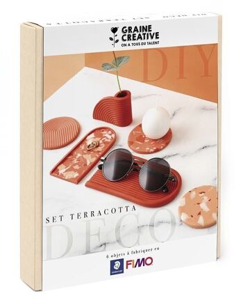 KIT FIMO HOME DECO SET TERRACOTTA 180 x 220 x 30 mm 1