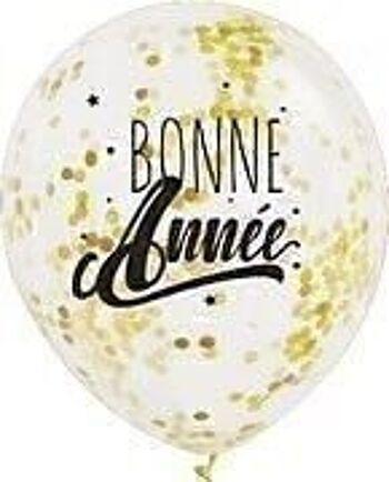 3 BALLONS BONNE ANNEE 2