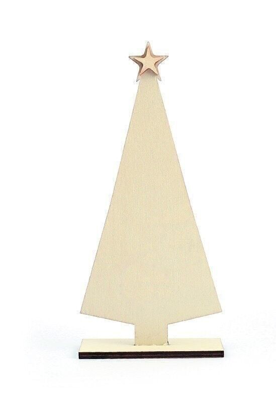 FLACHER HOLZBAUM ZUM DEKORIEREN 200x90mm