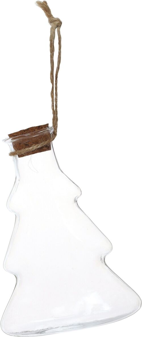 SAPIN DE NOEL EN VERRE 8X11CM