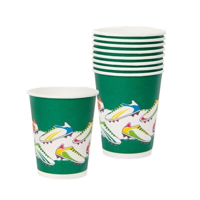 Eco-Friendly Football Party Cups - 8 Pack
