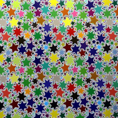 Wrapping paper ecological - stars on the disco ceiling