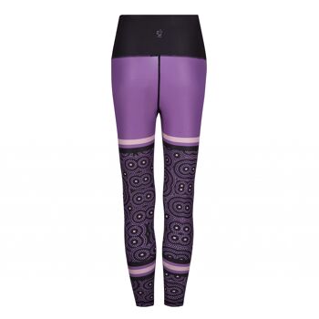 Signature sur legging funky violet 1