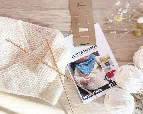 Achat DIY-Kit Loisir créatif débutant-Kit Tricot Brassière  bébé-Layette/Nouveau né en gros