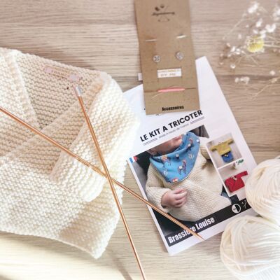 DIY-Creative leisure kit for beginners-Baby bra knitting kit-Layette/New born